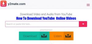 Read more about the article How To Download YouTube  Online Videos