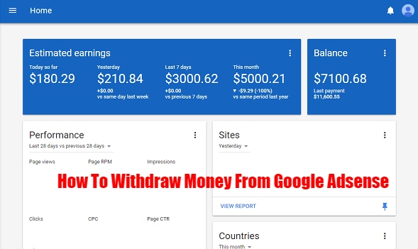 You are currently viewing How To Withdraw Money From Google Adsense