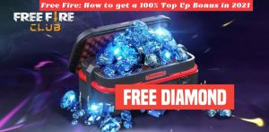 Read more about the article Free Fire: How to get a 100% Top Up Bonus in 2021