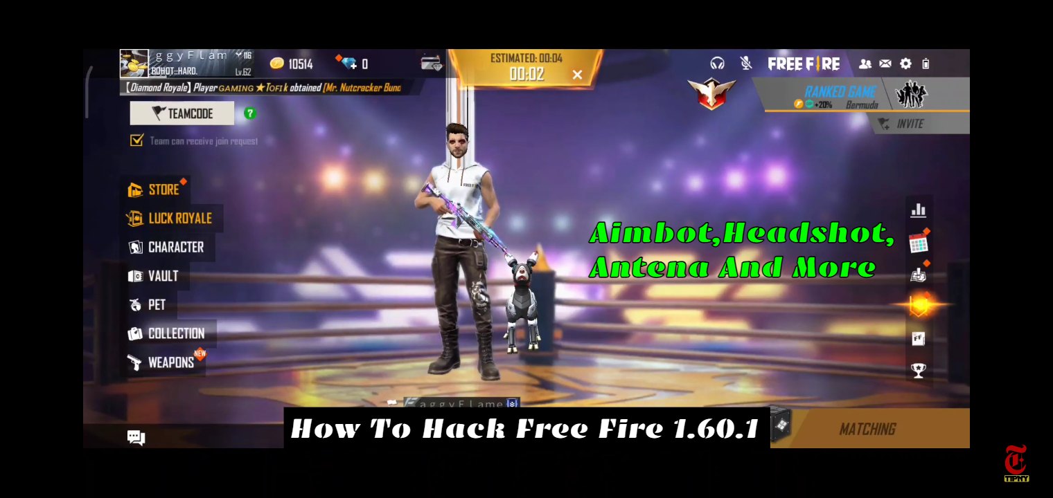 You are currently viewing How To Hack Free Fire 1.60.1 Aimbot, Headshot,Antena And More