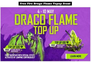Read more about the article Free Fire Drago Flame Topup Event Date And More