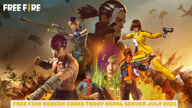 Read more about the article Free Fire Working Redeem Codes Today Nepal Server Region 17 July 2021