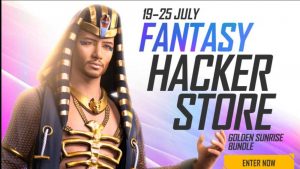 Read more about the article Free Fire Fantasy Hacker Store: How To Win The Golden Sunrise Bundle