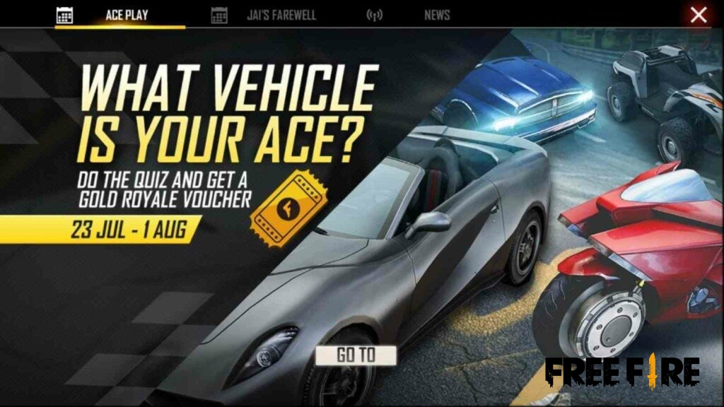 You are currently viewing How To Complete Free Fire Ace Vehicle Quiz
