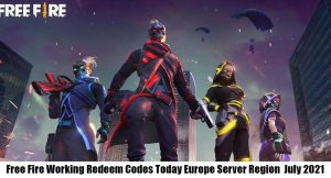 Read more about the article Free Fire Working Redeem Codes Today Europe Server Region 12 July 2021