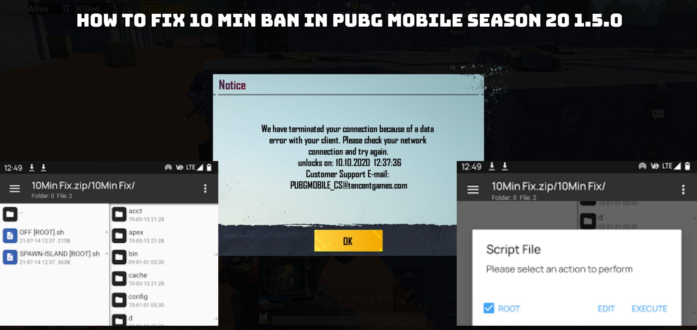You are currently viewing How To Fix 10 Min Ban In PUBG Mobile Season 20 1.5.0