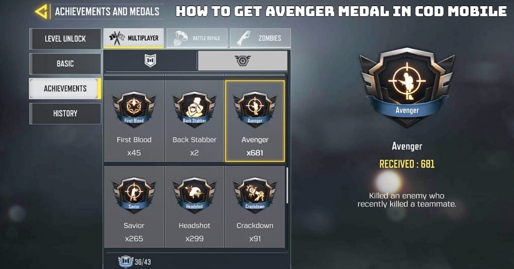 You are currently viewing How to Get Avenger Medal in COD Mobile