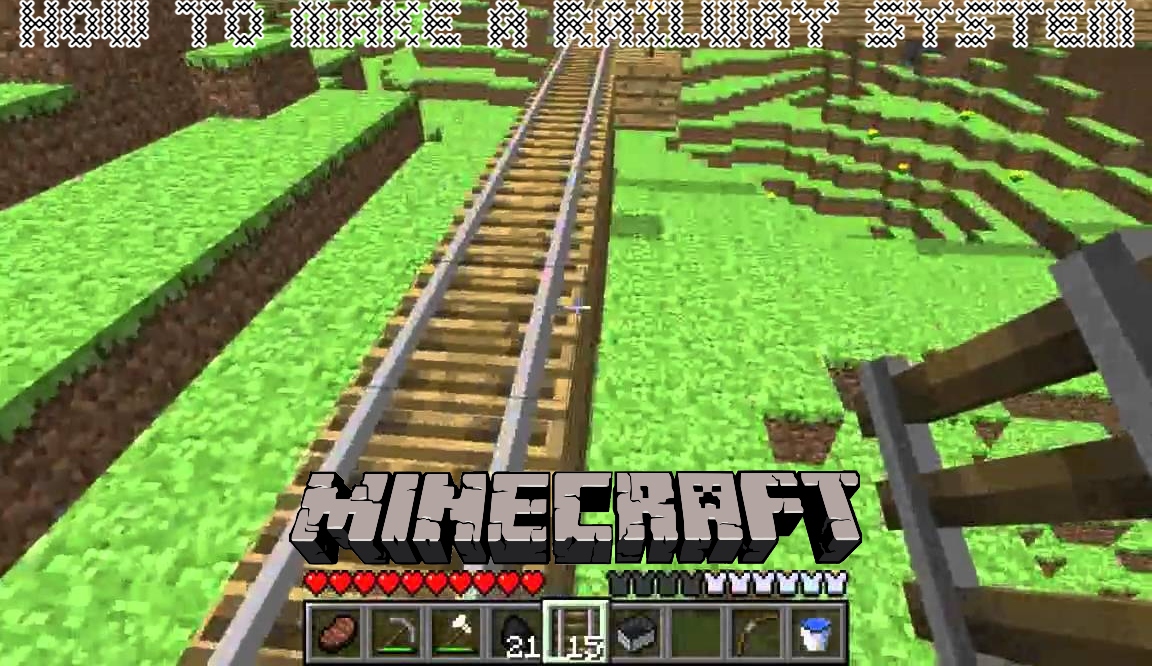 How to make a railway system in minecraft
