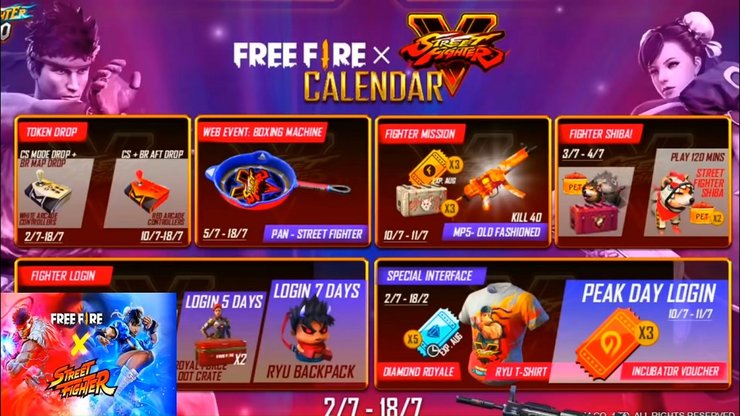 You are currently viewing Free Fire x Street Fighter Collaboration: Free Rewards And How To Get Rewards