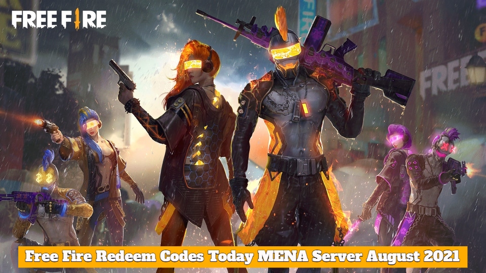 You are currently viewing Free Fire Working Redeem Codes Today MENA Server Region 20 August 2021