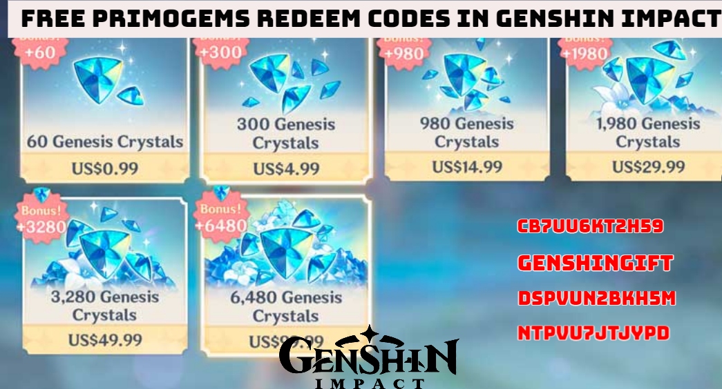 You are currently viewing Free Primogems Redeem Codes In Genshin Impact