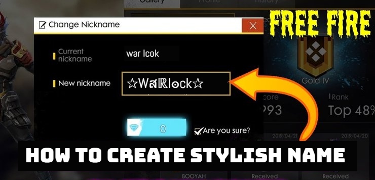 Read more about the article How to create stylish name in free fire Augest 2021