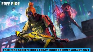 Read more about the article Free Fire Working Redeem Codes Today Europe Server Region 13 August 2021