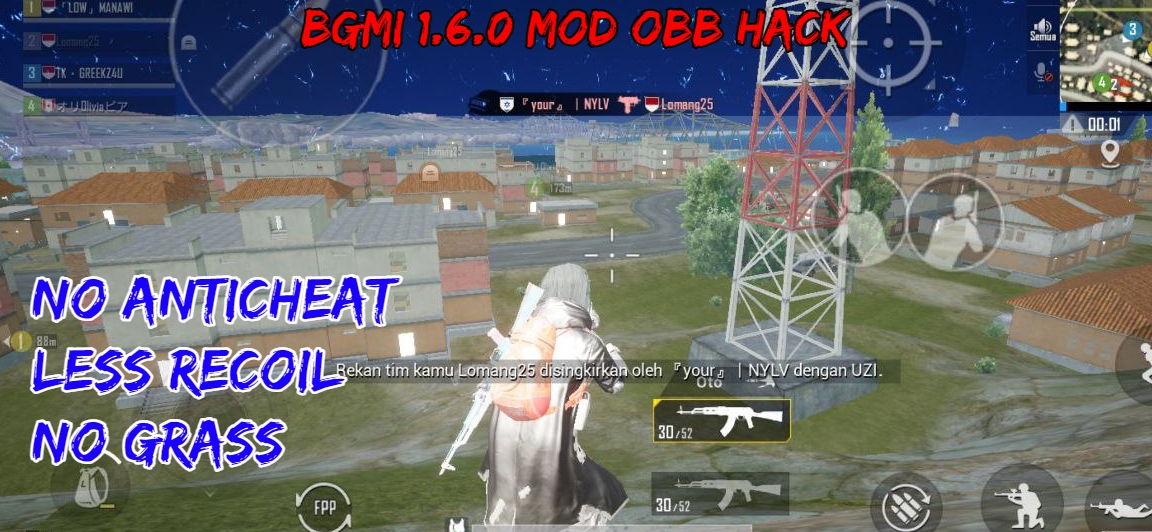 Read more about the article BGMI 1.6.0 Less Recoil Hack Mod OBB C1S2