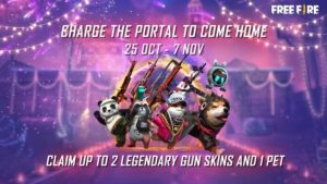 Read more about the article Come Home To Free Fire Event Guide:  Get Free Pet And Gun Skins