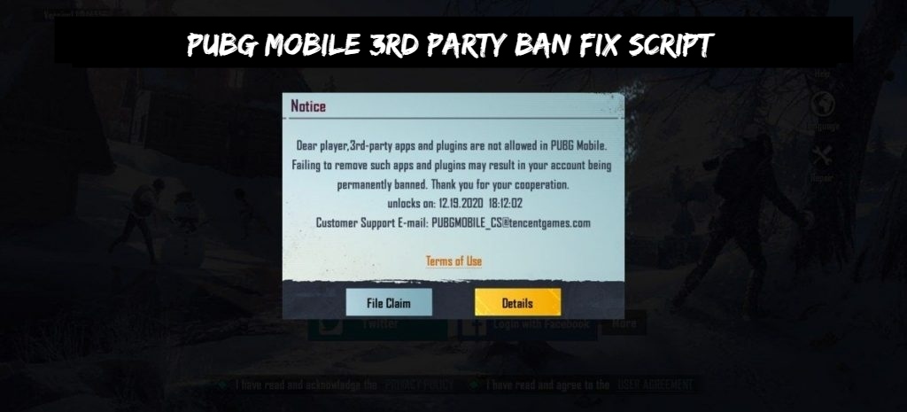 You are currently viewing PUBG Mobile 1.6.0 3rd Party Ban Fix Script v2 C1S2