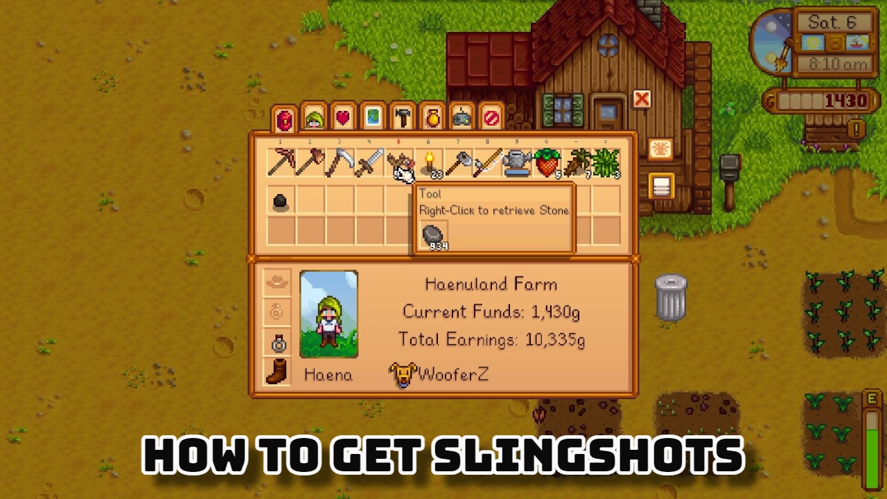 Read more about the article How To Get Slingshots And How To Use It In Stardew Valley