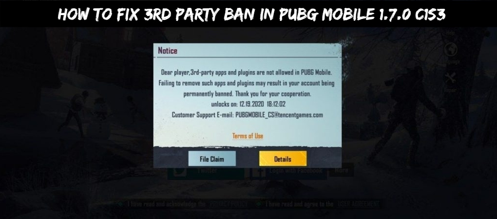 You are currently viewing How To Fix 3rd Party Ban In PUBG Mobile 1.7.0 C1S3