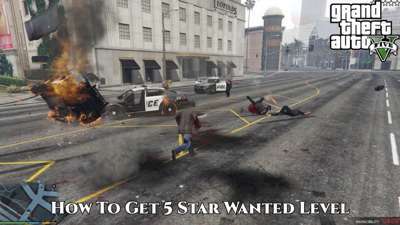 You are currently viewing How To Get 5 Star Wanted Level GTA V