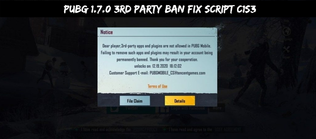 You are currently viewing PUBG 1.7.0 3rd Party Ban Fix Script C1S3