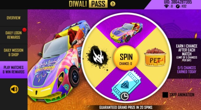 You are currently viewing How To Use The Diwali Pass In Free Fire: Diwali Pass Event Guide