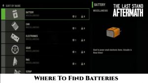 Read more about the article The Last Stand Aftermath: Where To Find Batteries