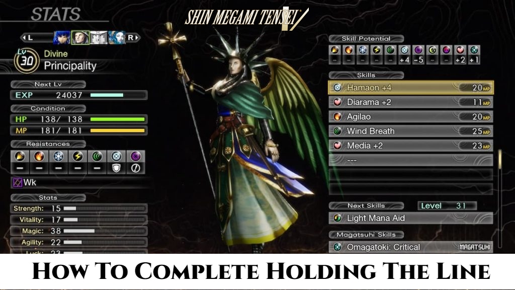 Read more about the article Shin Megami Tensei V : How To Complete Holding The Line