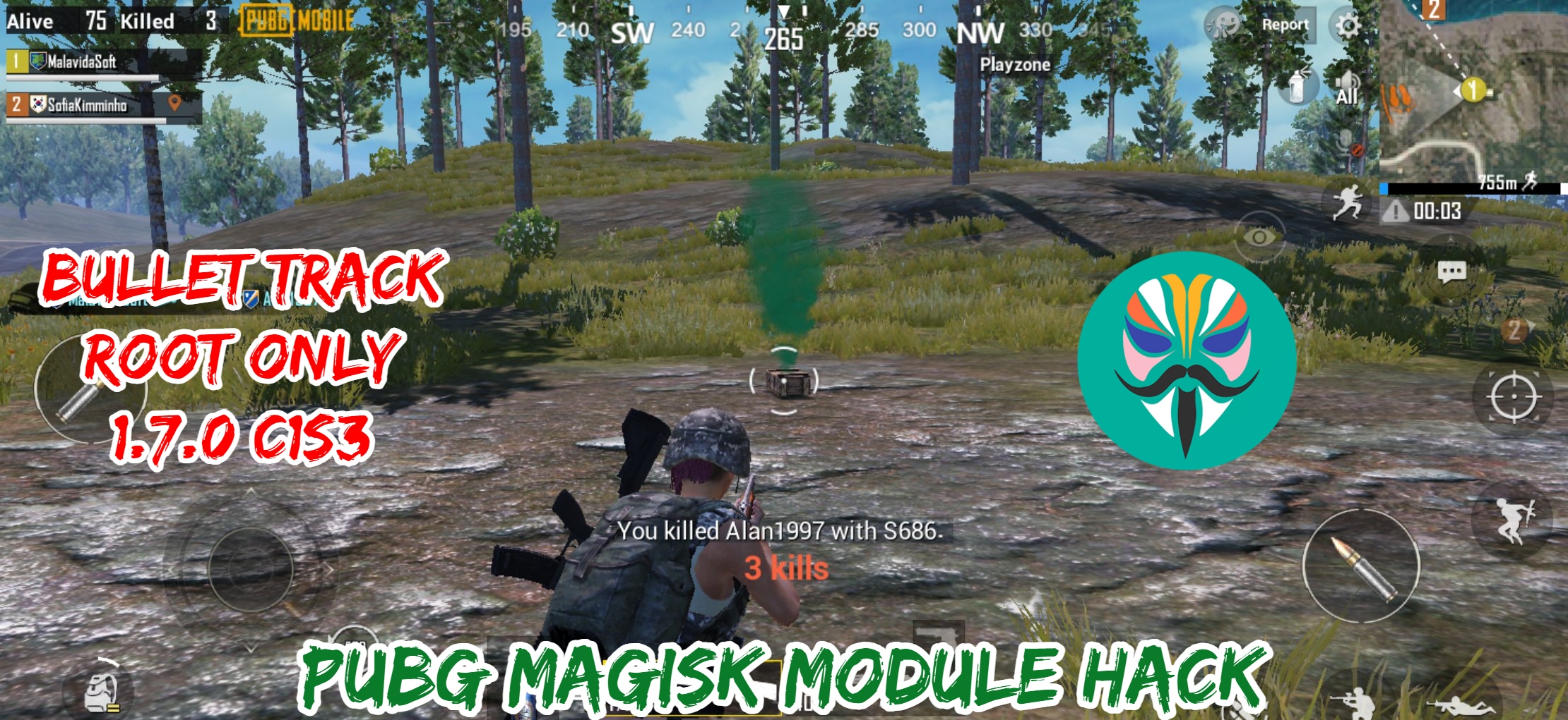 You are currently viewing PUBG 1.7.0 Bullet Tracking Magisk Module Hack C1S3