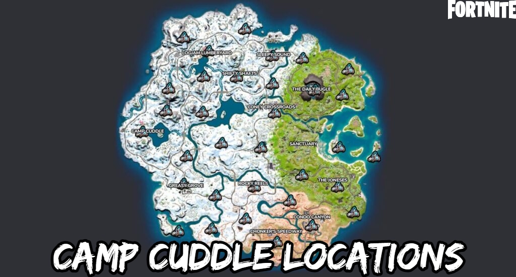 Read more about the article Camp Cuddle Locations In Fortnite Chapter 3 Season 1
