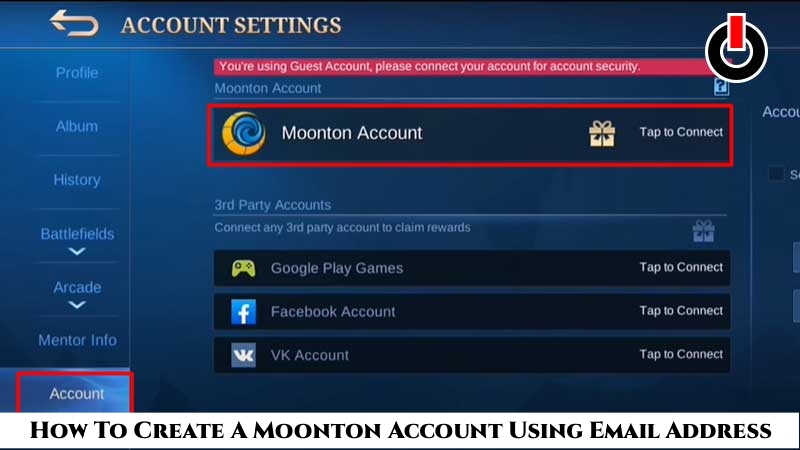 You are currently viewing How To Create A Moonton Account Using Email Address