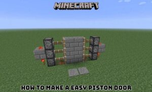 Read more about the article How To Make A Easy Piston Door In Minecraft