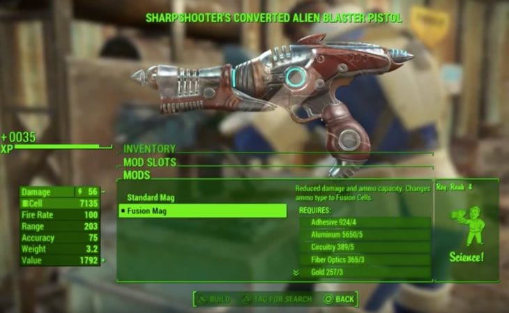 fallout 4 alien blaster unlimited ammo