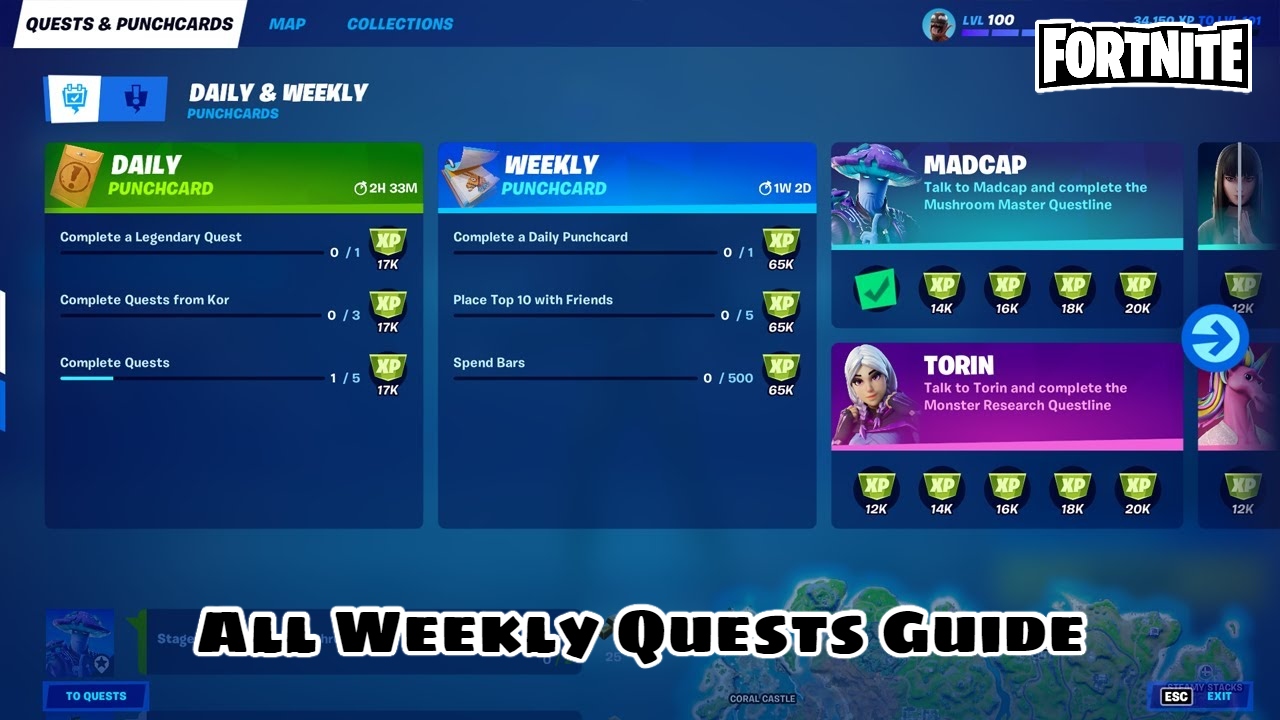 Read more about the article Fortnite All Weekly Quests Guide