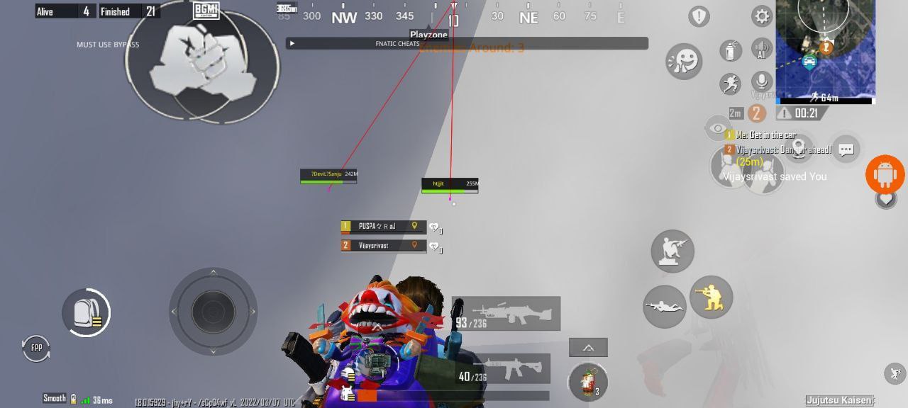 You are currently viewing PUBG BGMI 64 Bit Mod Apk 1.8.0 Fnatic Cheats C2S4