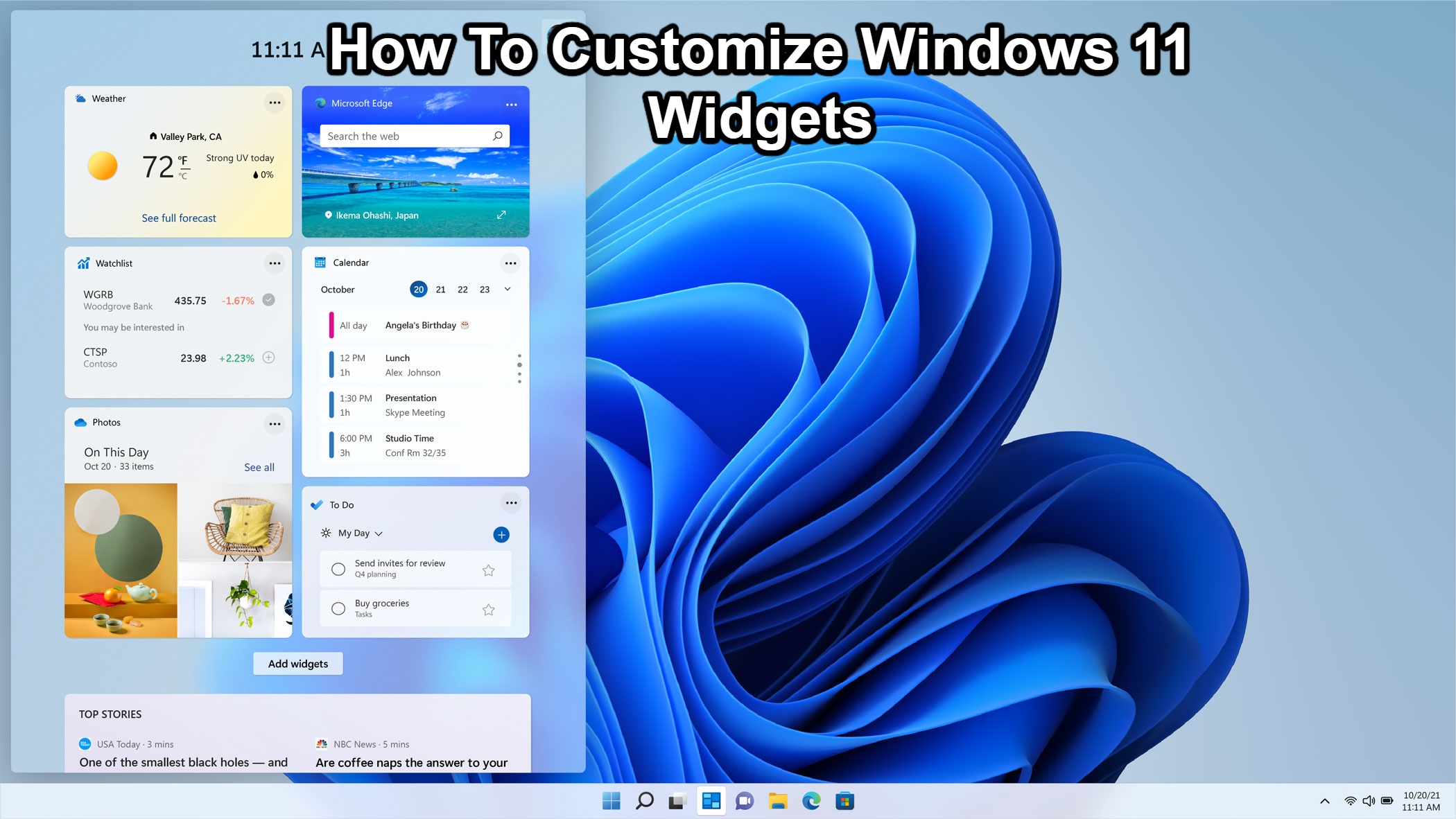 Read more about the article How To Customize Windows 11 Widgets
