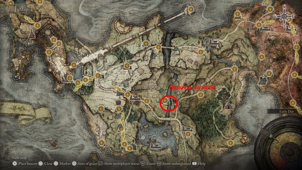 Elden Ring Rennala reduvia map