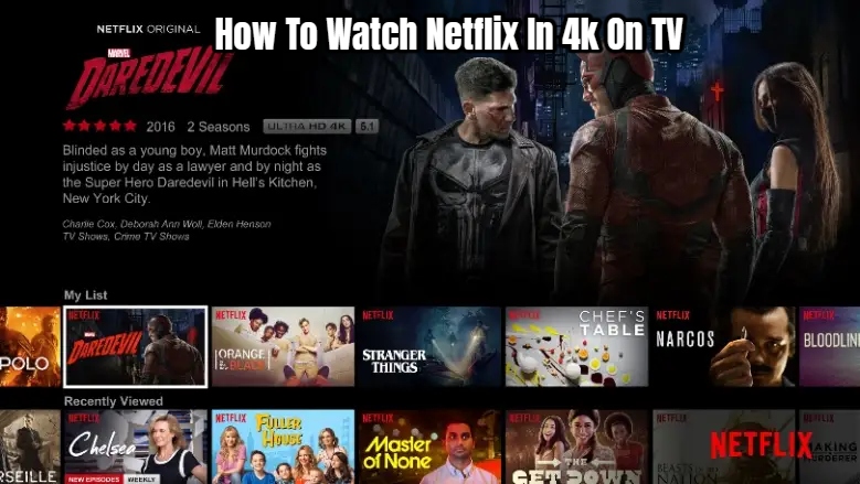You are currently viewing How To Watch Netflix In 4k On TV