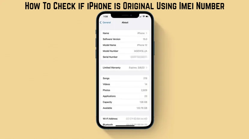 How to check iphone original