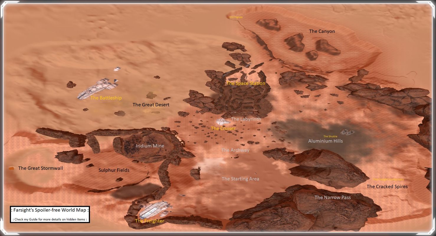 The Planet Crafter World Map 1