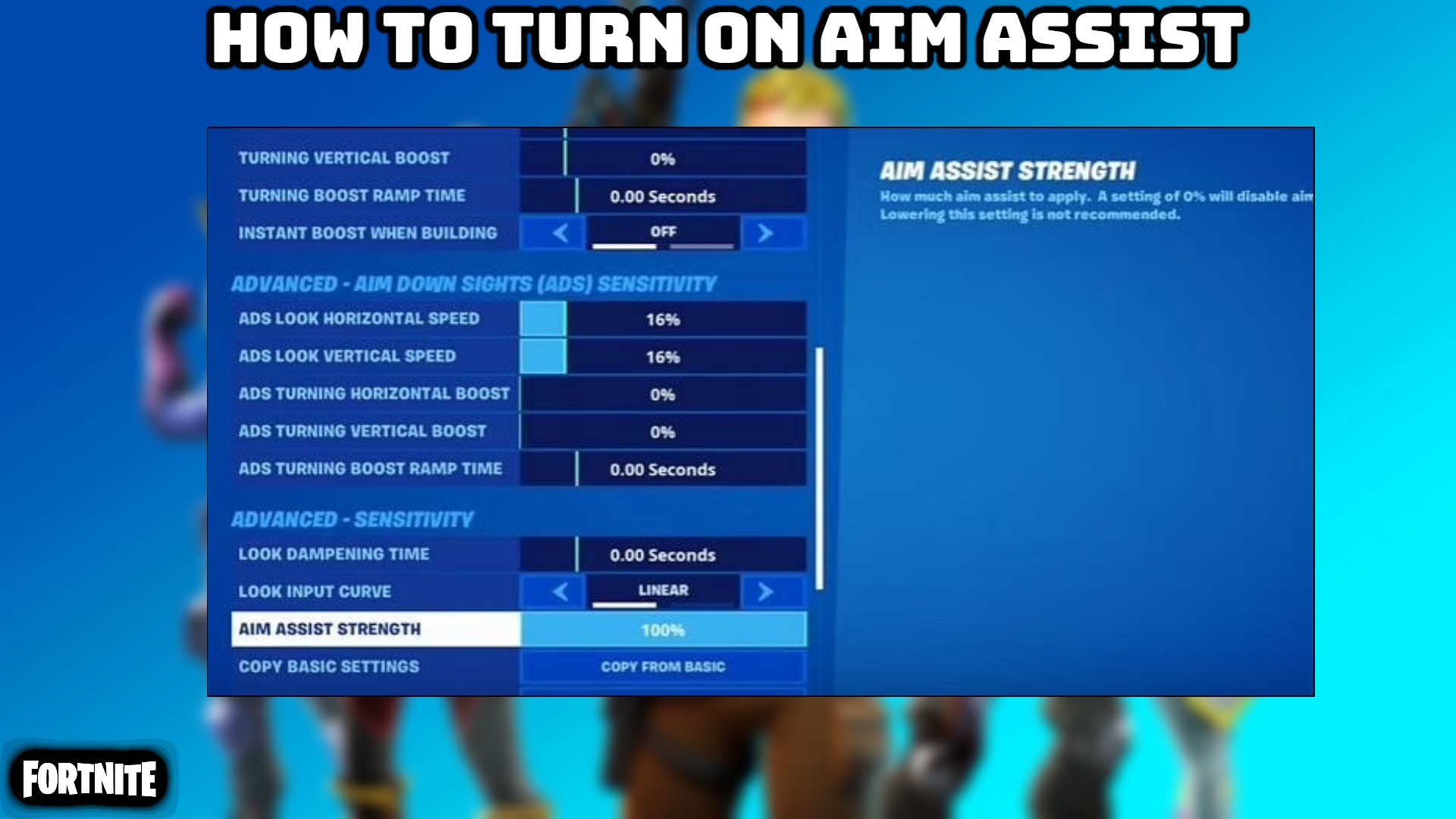 Read more about the article How To Turn On Aim Assist In Fortnite 2022