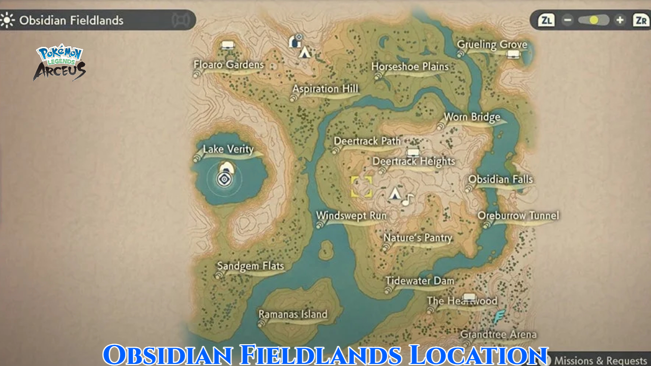 Read more about the article Obsidian Fieldlands Location In Pokemon Legends Arceus