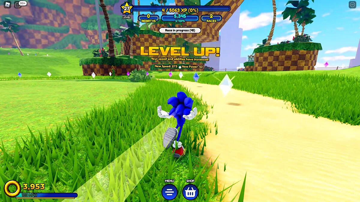 The screenshot I took on sonic speed simulator by sonic54210 on