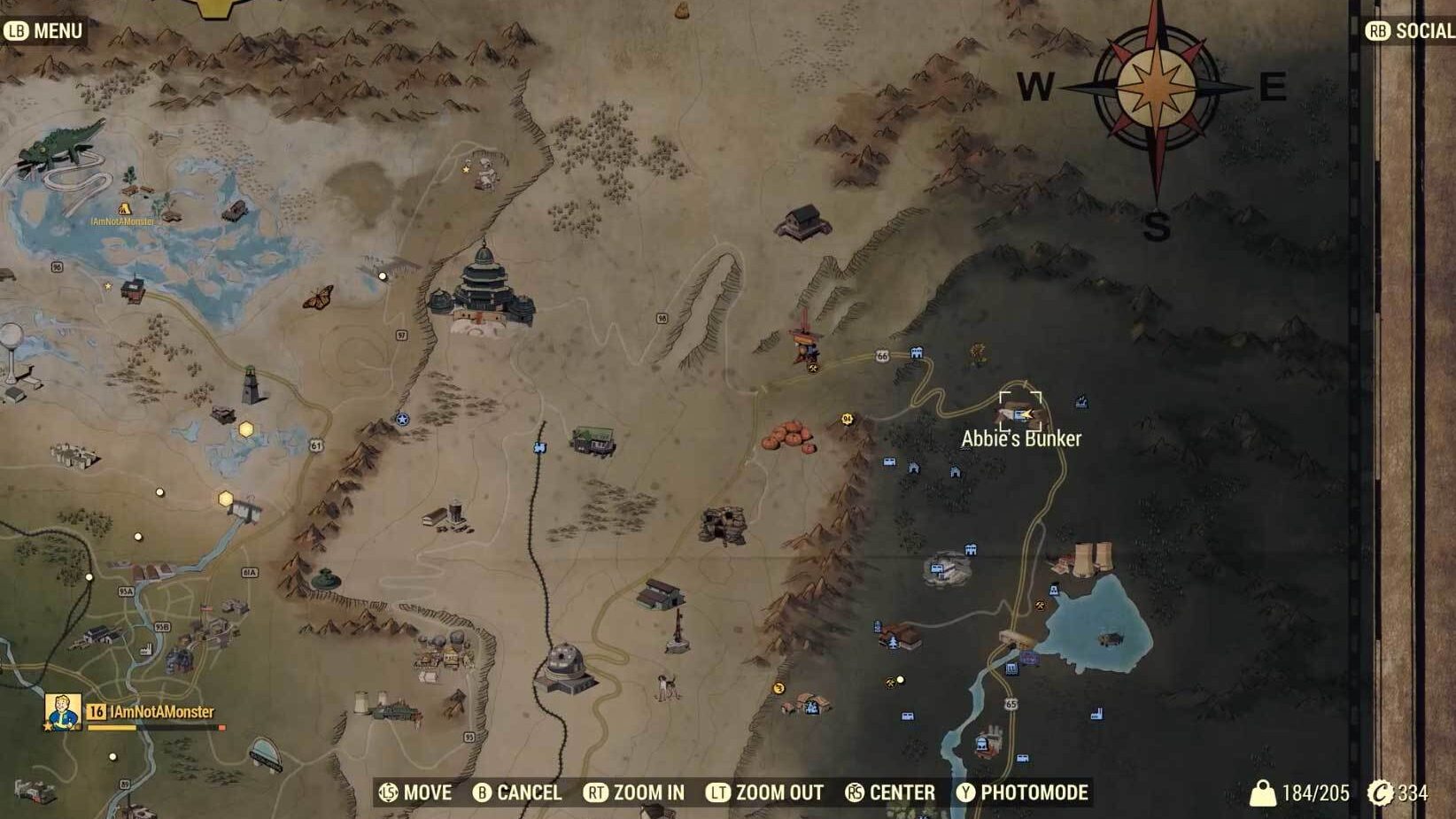 Fallout 76 карта клюквенного болота 4
