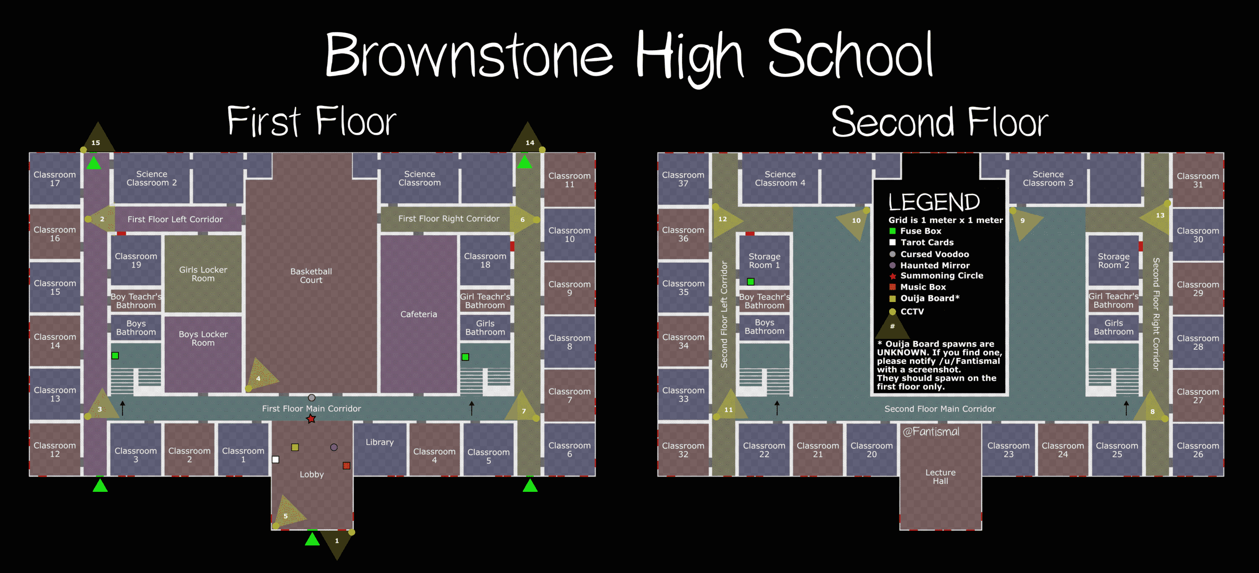 Brownstone high school phasmophobia предметы