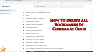 Read more about the article How To Delete All Bookmarks In Chrome At Once