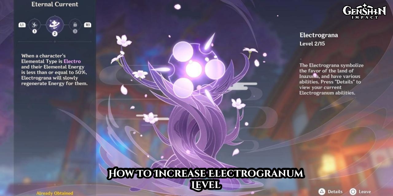 You are currently viewing Genshin Impact: How To Increase Electrogranum Level