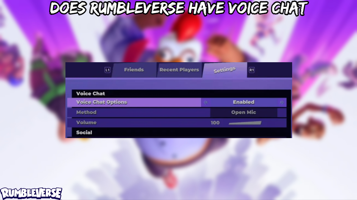 Does Rumbleverse Have Voice Chat