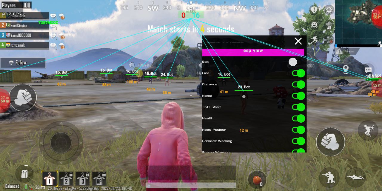 Read more about the article PUBG Mobile 2.2 ESP Aimbot Hack Free Download