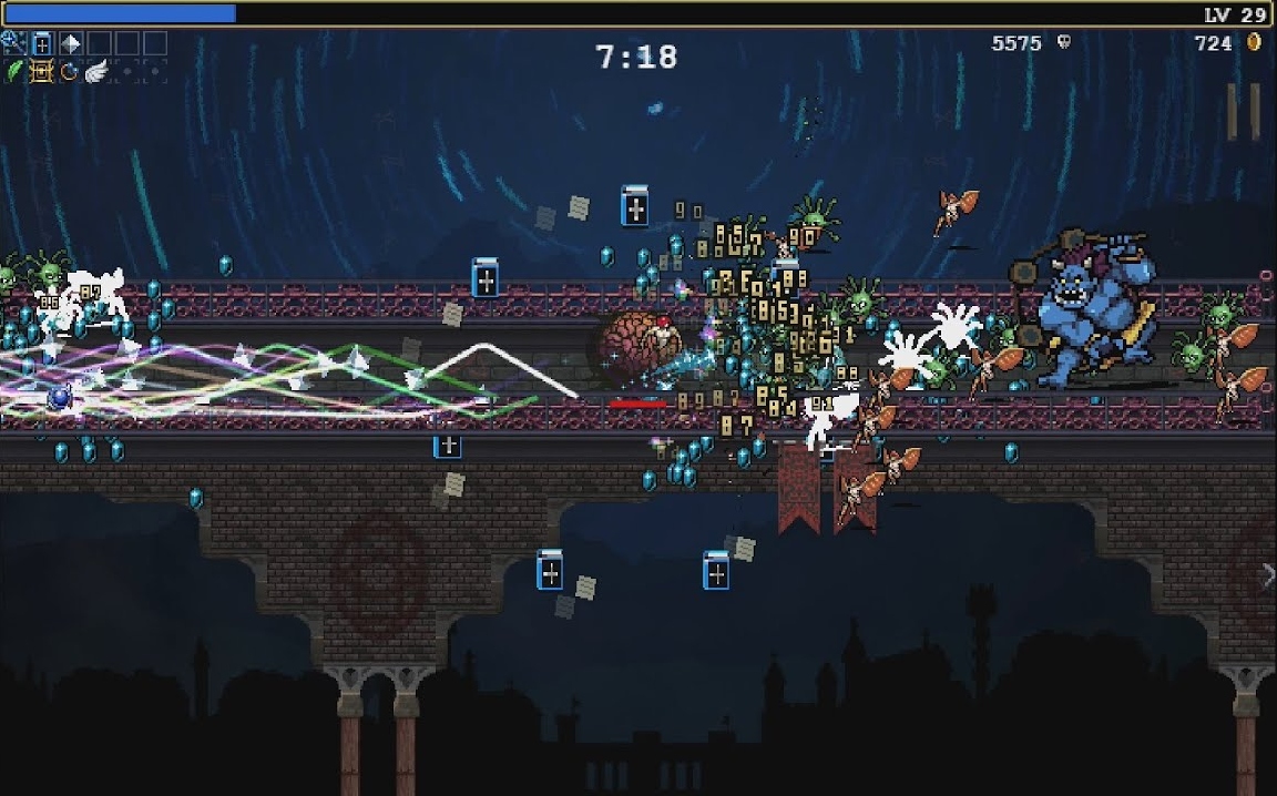 Vampire survivor маленький мост. Tiny Bridge Vampire Survivors. Тини Спарк Thunder. Vampire Survivor ps4. Vampire Survivor комбинации патч 1.0.