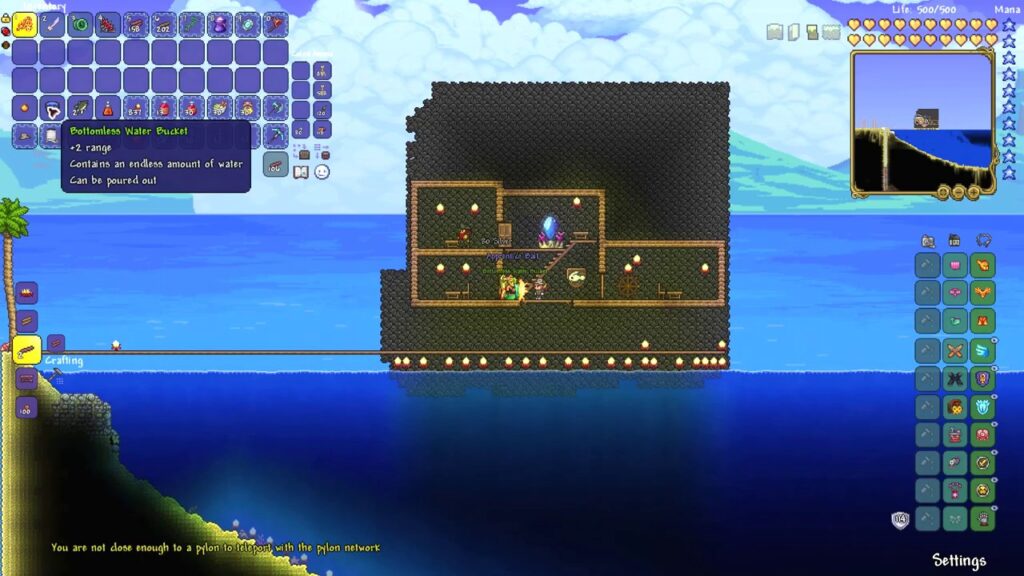 How To Get A Bottomless Water Bucket In Terraria